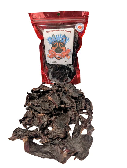 Pork Heart Strips 140g (2 lbs raw) DAWGY SNAX